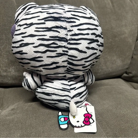 ๐ฑ๐ฑ Hello Kitty Purple B/W Zebra Suit Costume Sanrio Plush ๐ฑ๐ฑ - Picture 6 of 10